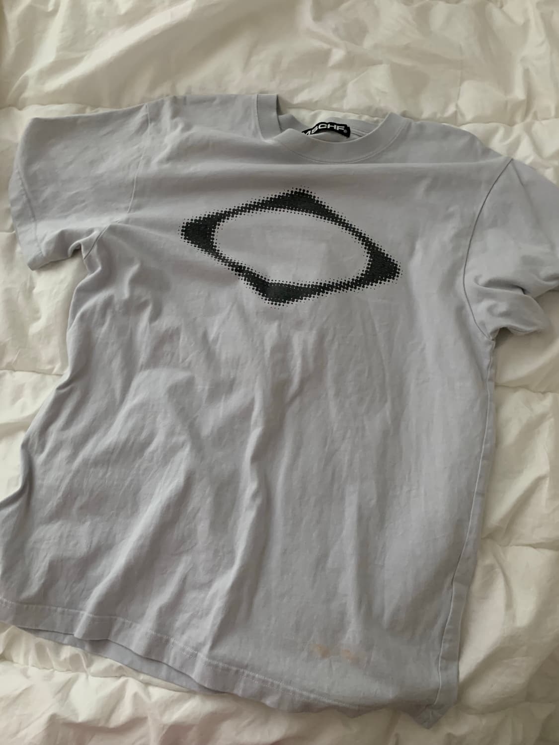 미스치프 롬버스 블러 티셔츠 라이트 블루 상품이미지2