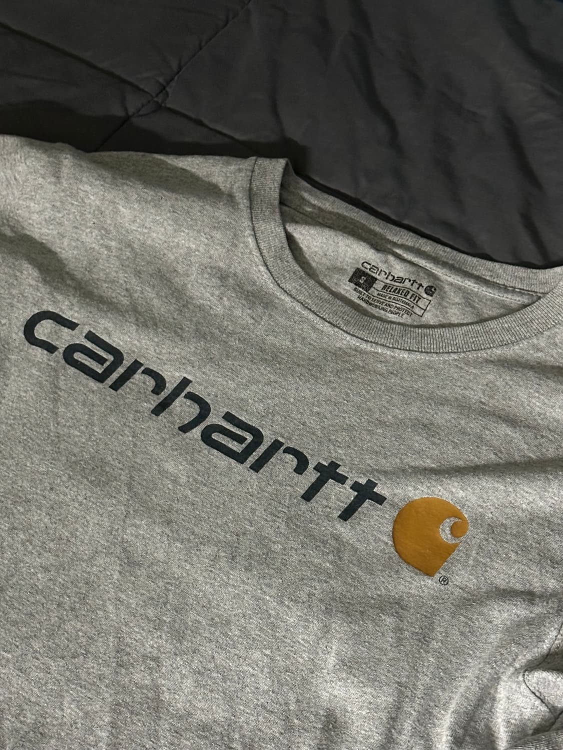 칼하트 롱슬리브 k298 회색 상품이미지2