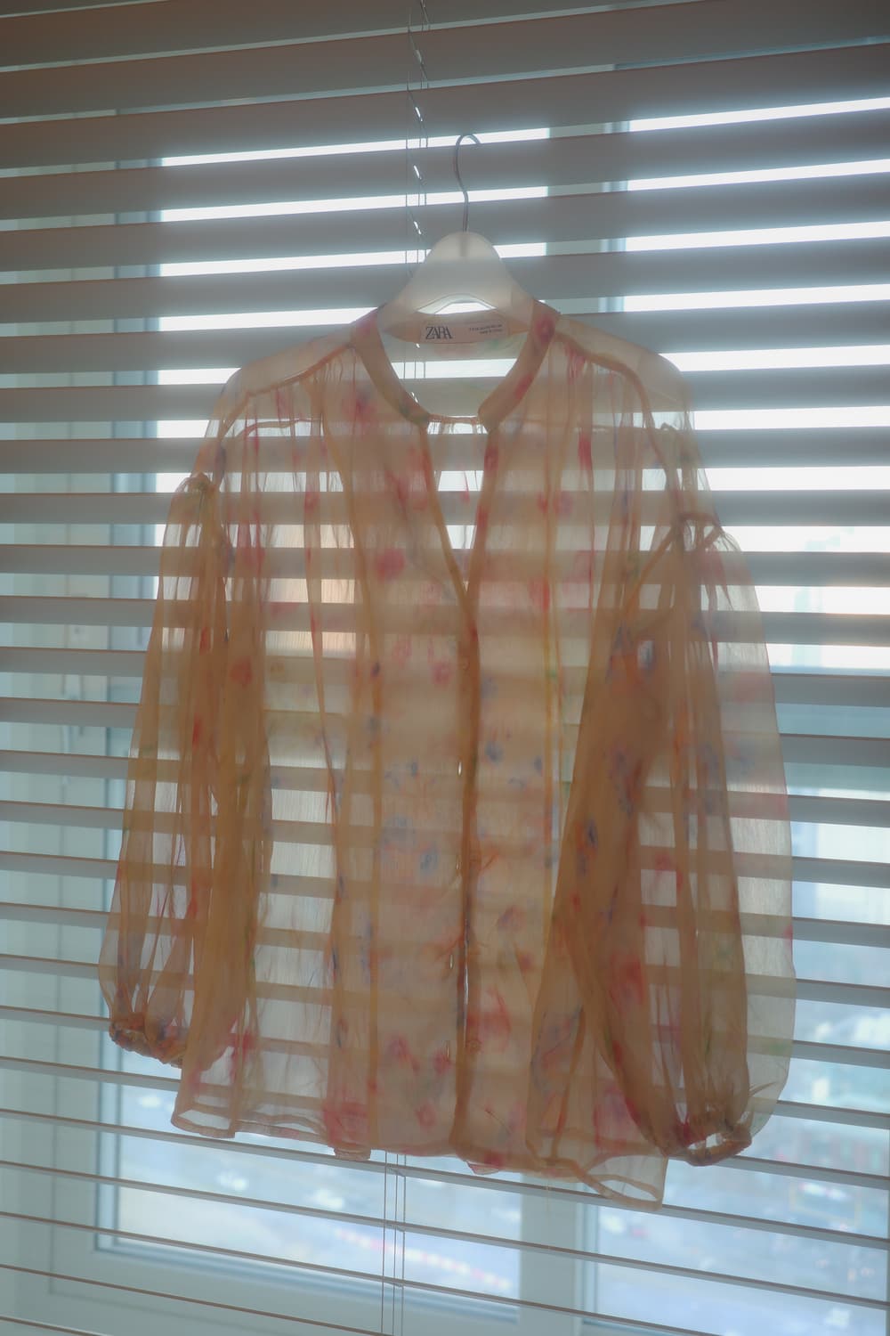 Zara 쉬폰 플라워 블라우스 상품이미지5