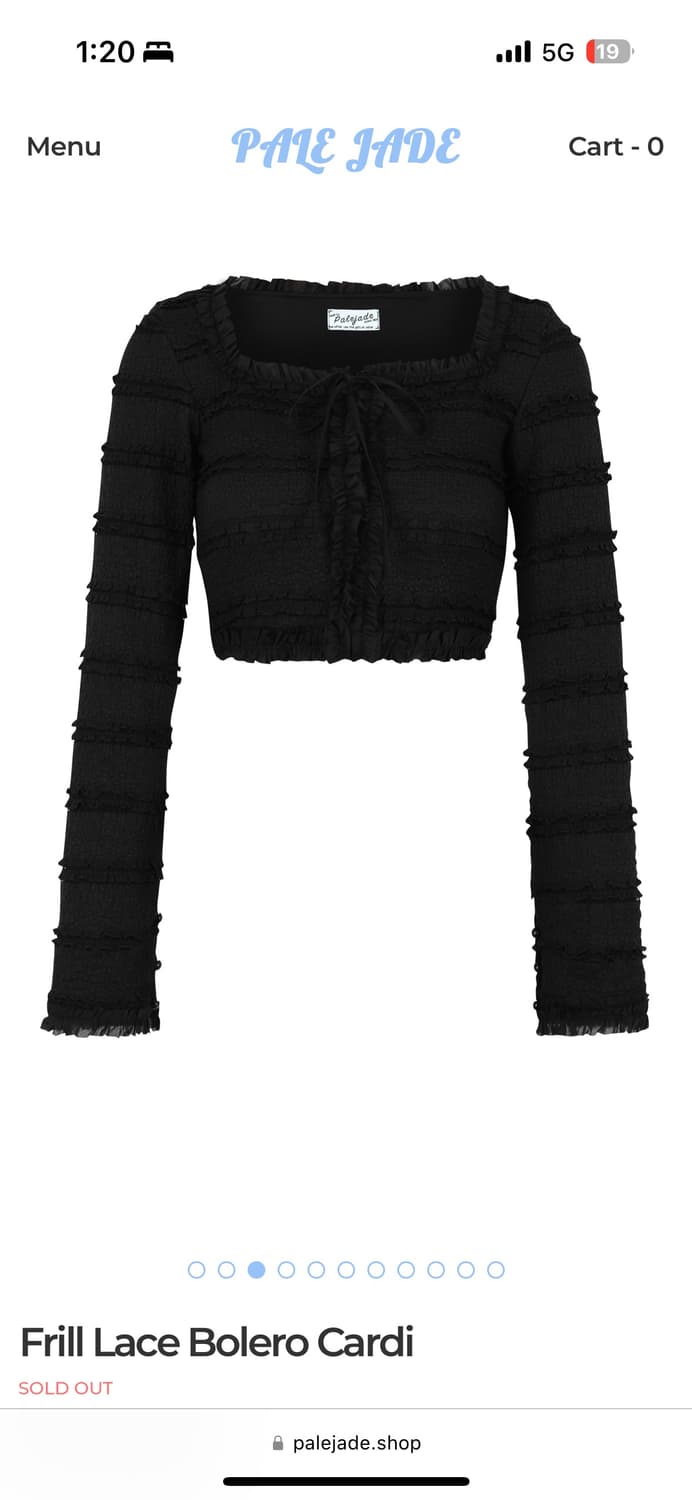 페일제이드 frill lace bolero cardi, skirt 상품이미지2