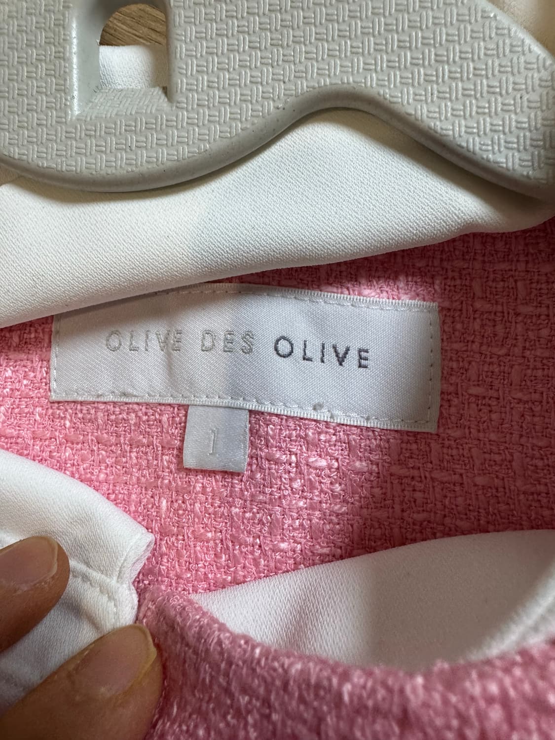 올리브데올리브 핑크 트위드 자켓 상품이미지8