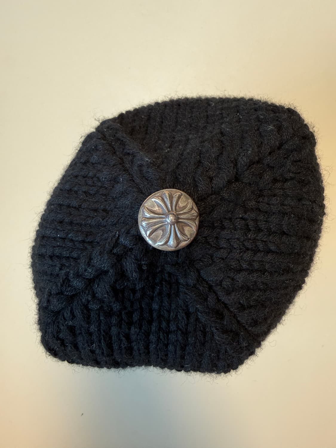 크롬하츠 크로스 레더 패치 캐시미어비니 상품이미지4