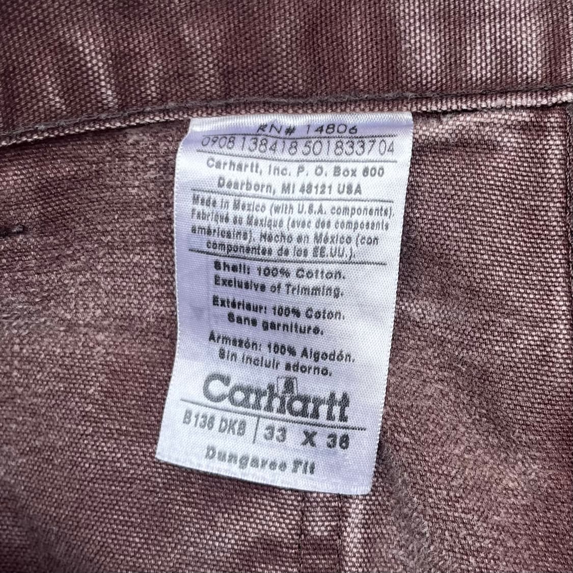 Carhartt 더블니 워크 팬츠 (33“) 상품이미지7
