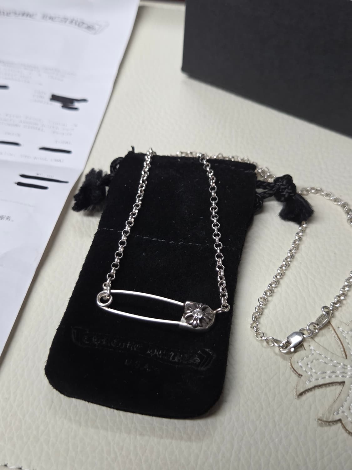 크롬하츠 세이프티핀 파베오리지널 일체형 상품이미지2