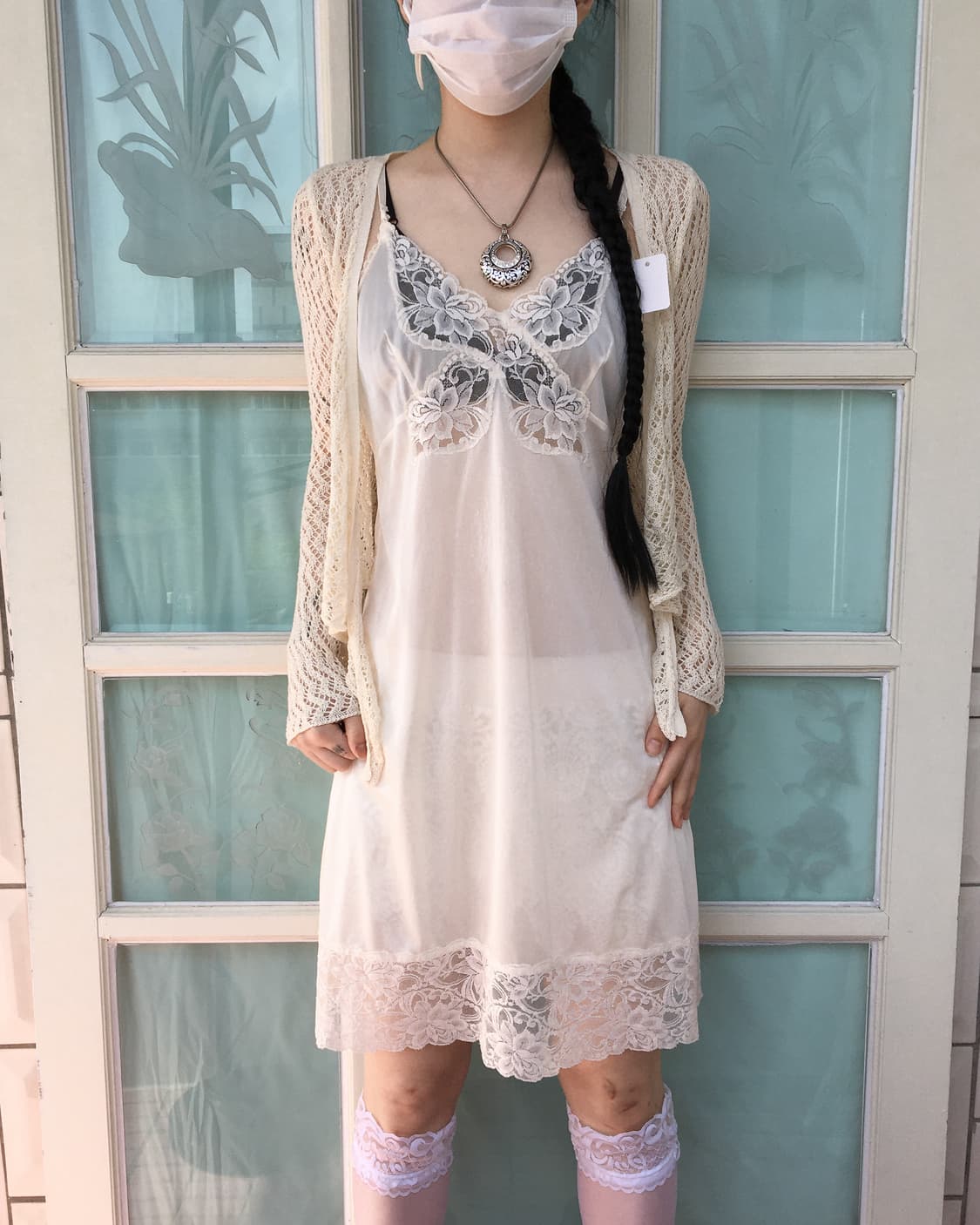Lace point slip onepiece 상품이미지6