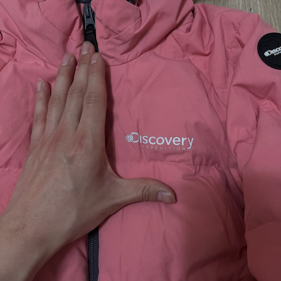디스커버리 키즈 덕다운 후드 롱패딩 120  상품이미지4