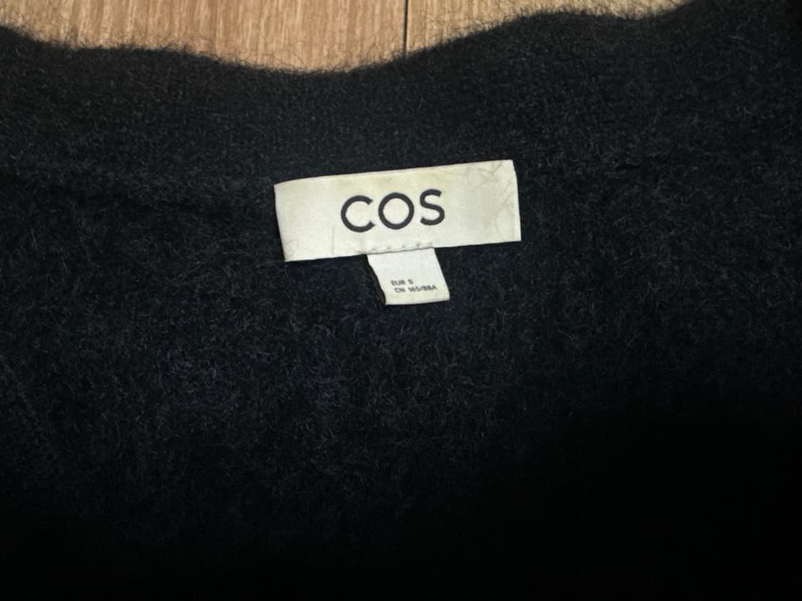 COS 코스 모헤어 가디건 블랙 상품이미지5