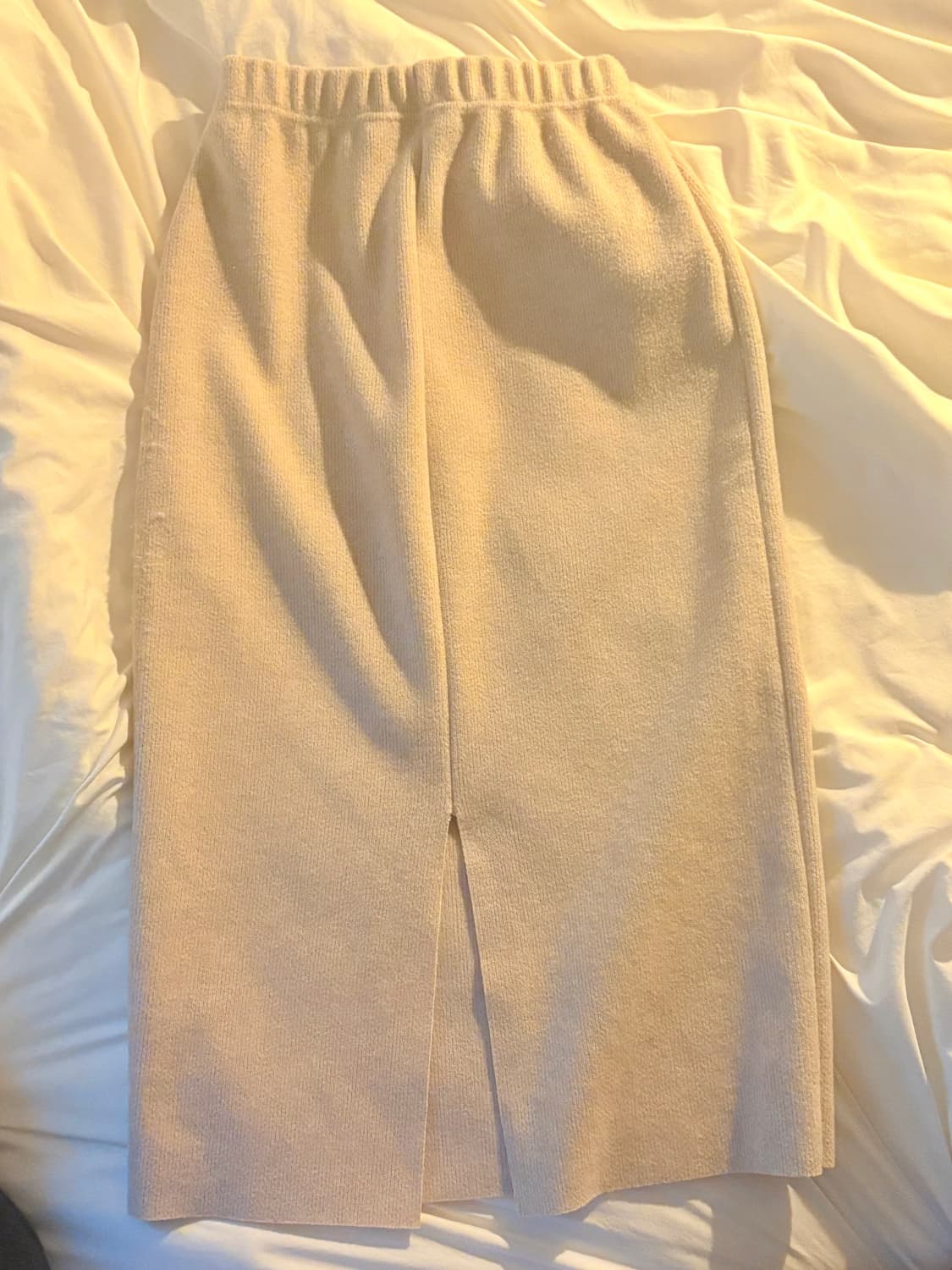 빈티지 아이보리 울 롱스커트 / 핀터깔 핀터레스트 라떼갸루 겨울 상품이미지2