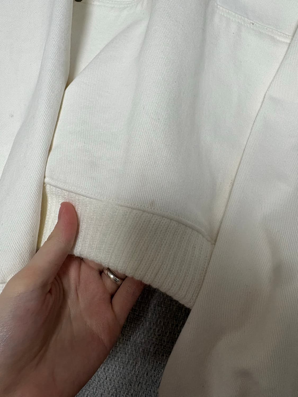 샵페어리 엠보싱 후드 - 화이트 상품이미지4