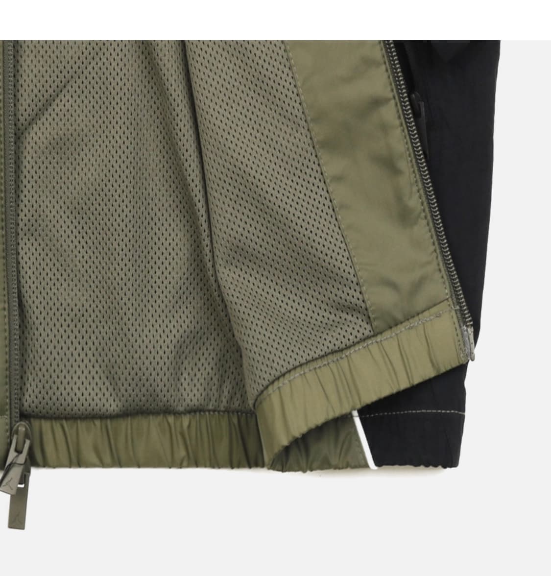 정품새제품 나이키 조던 브루클린 바람막이 올리브 자켓 XL 상품이미지4