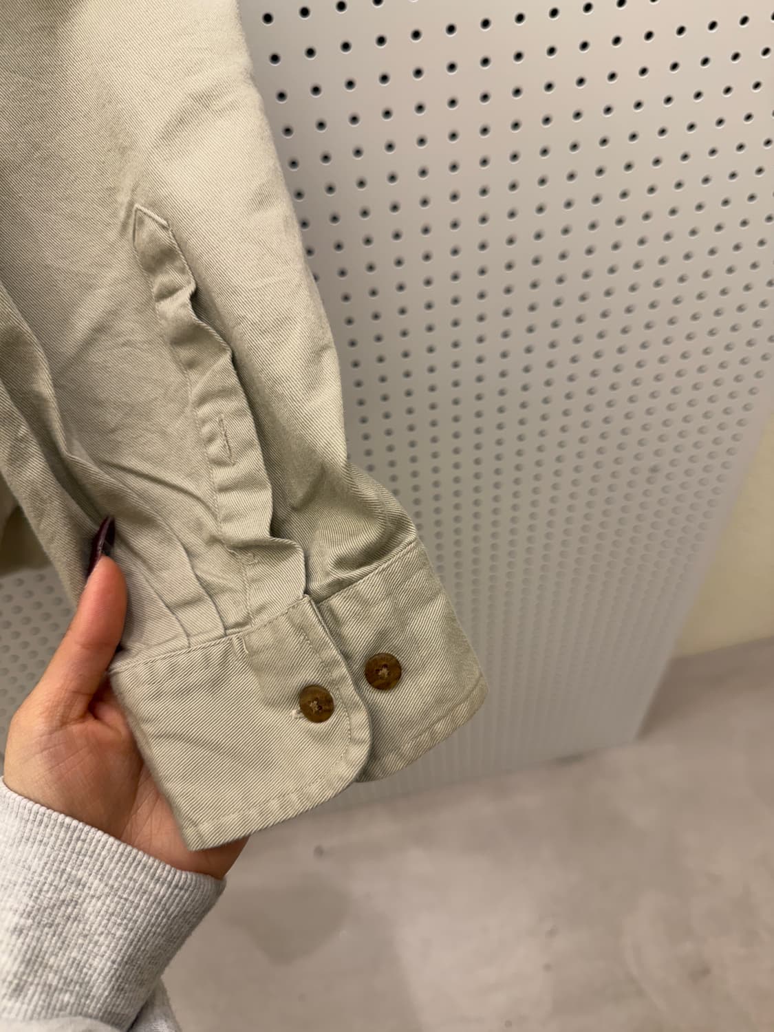 폴로 랄프로렌 클래식핏 베이지 버튼다운 셔츠 U1722 상품이미지4