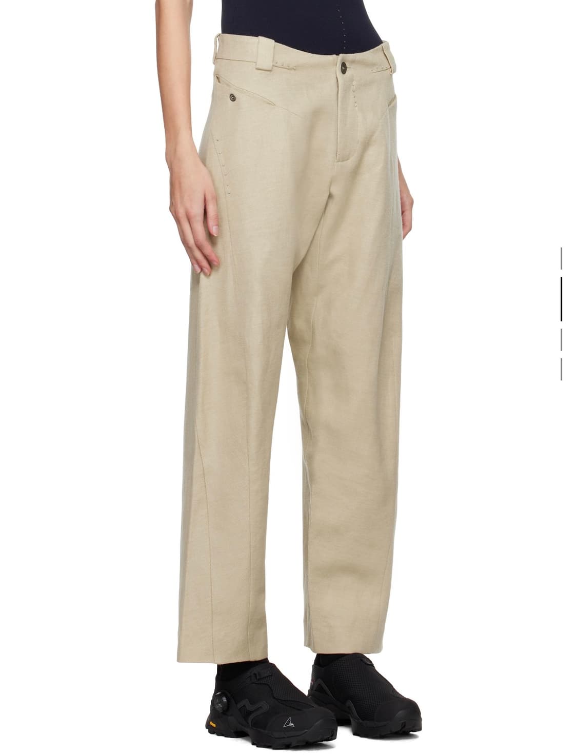 (2) 혜인서 24FW 벤트 트라우저 베이지 새상품 상품이미지1