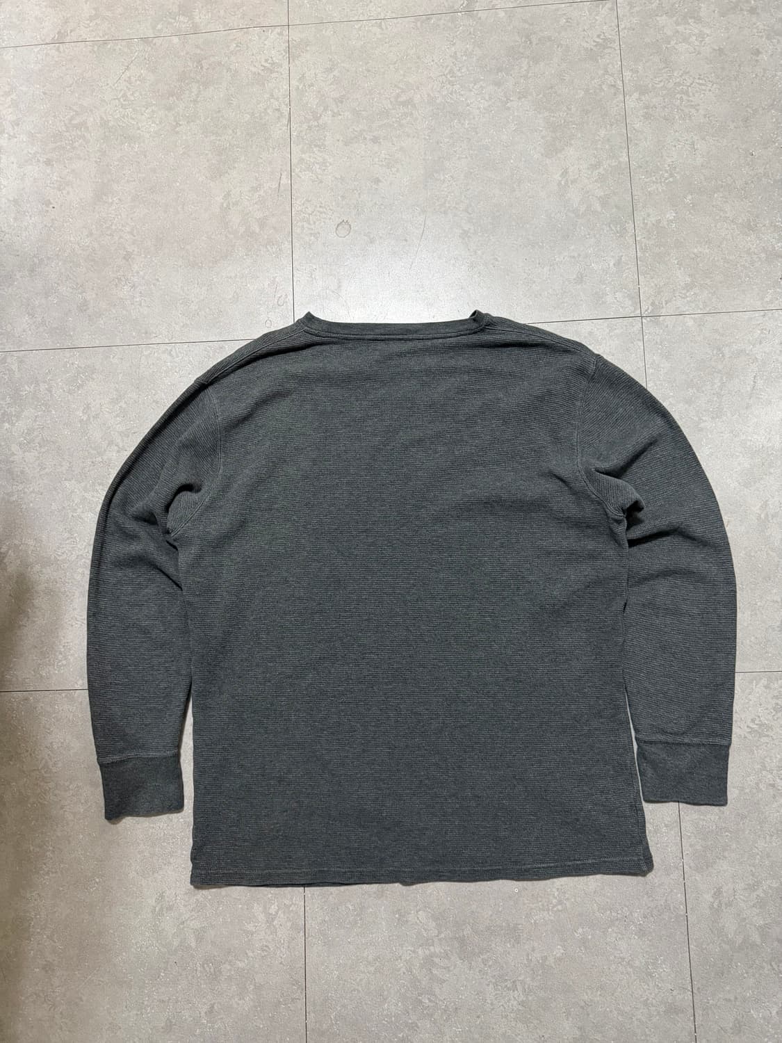 00s 랄프로렌폴로  딥그레이 와플코튼 빈티지 롱슬리브 티셔츠  109s 상품이미지5