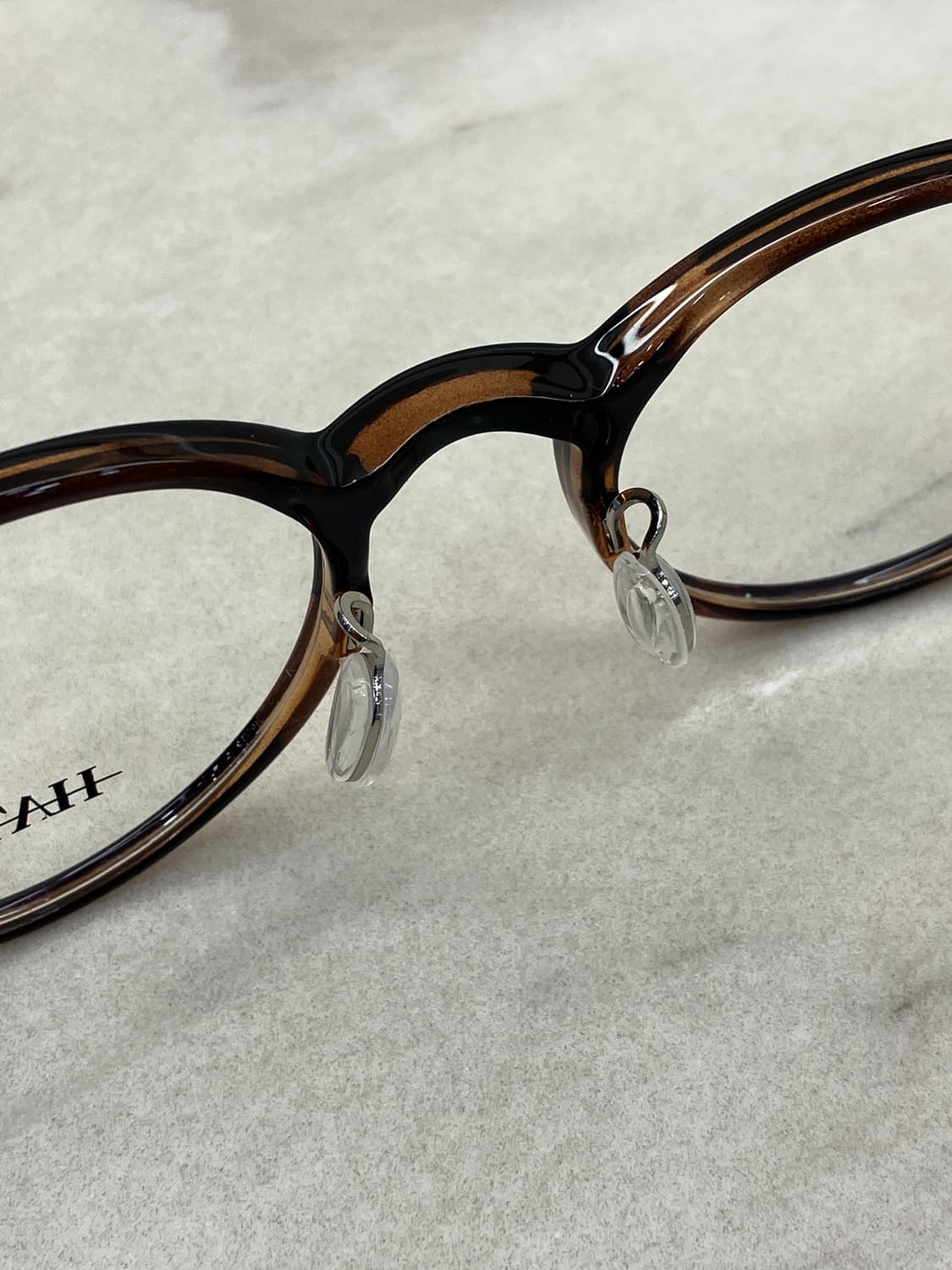 B30 하츠 Hatz 레오파드블랙 라운드 뿔테 안경(15g) 상품이미지4