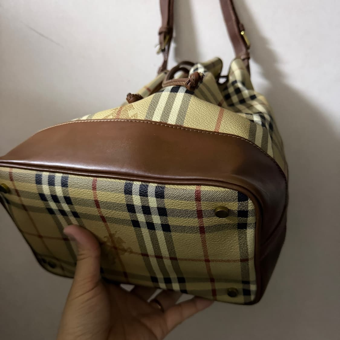 빈티지 버버리 노바체크 복조리 숄더백 상품이미지6