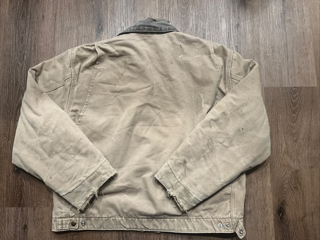 칼하트 J97 디트로이트 마운틴 캣 컨스트럭션 커스텀 자켓 새들 상품이미지6