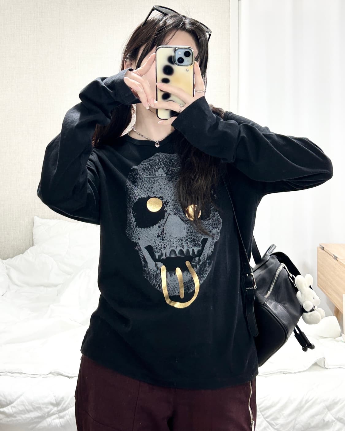 비비안웨스트우드 스컬 블랙 롱슬리브 상품이미지2