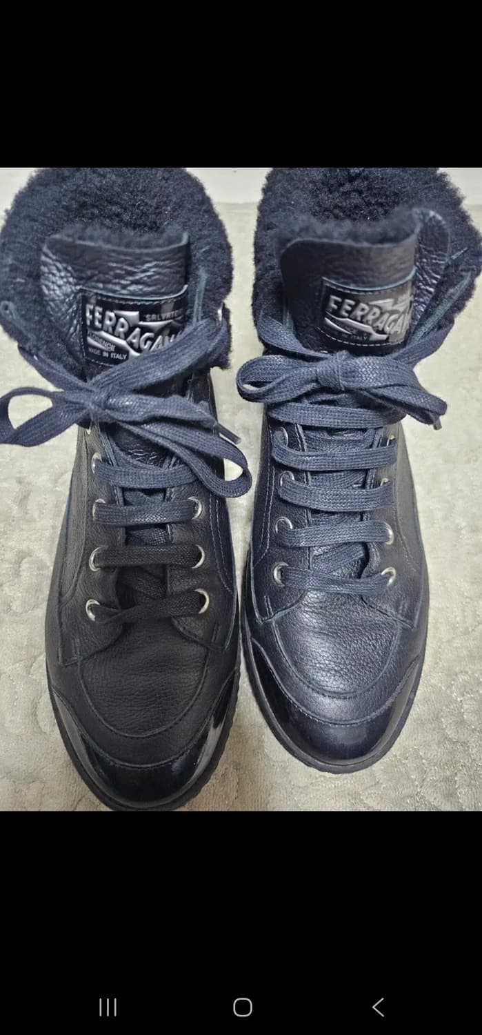 명품 페레가모 겨울용 여성 퍼 스니커즈 230 상품이미지2