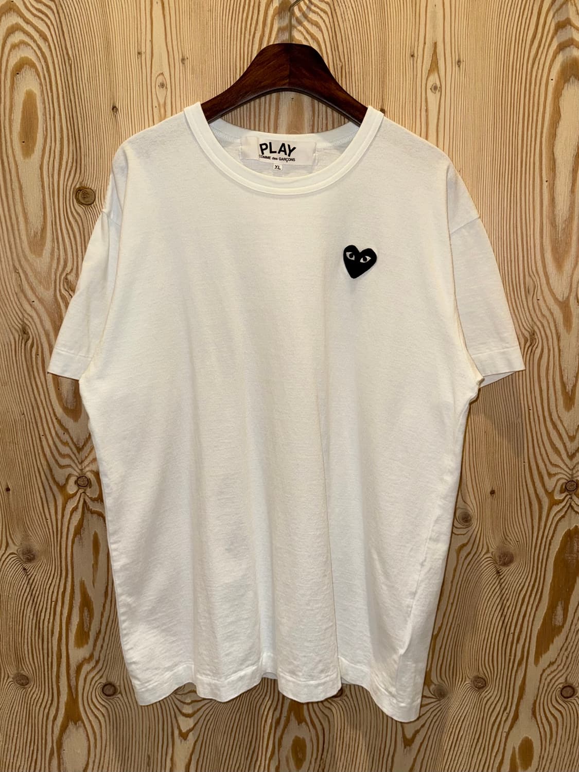 꼼데가르송 블랙하트 반팔화이트 상품이미지1