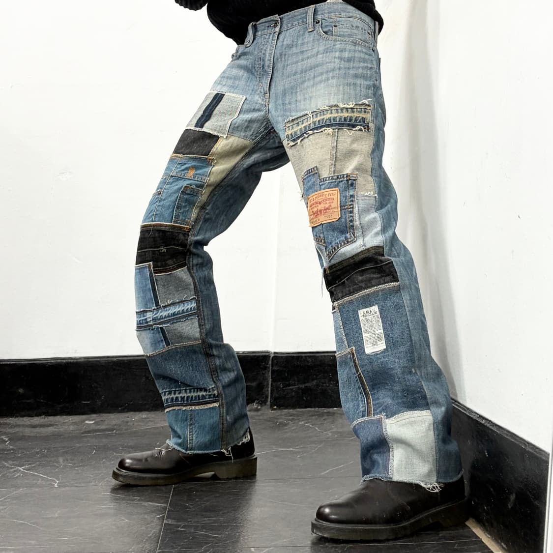 리바이스 리메이크 패치워크 데님 팬츠 상품이미지2