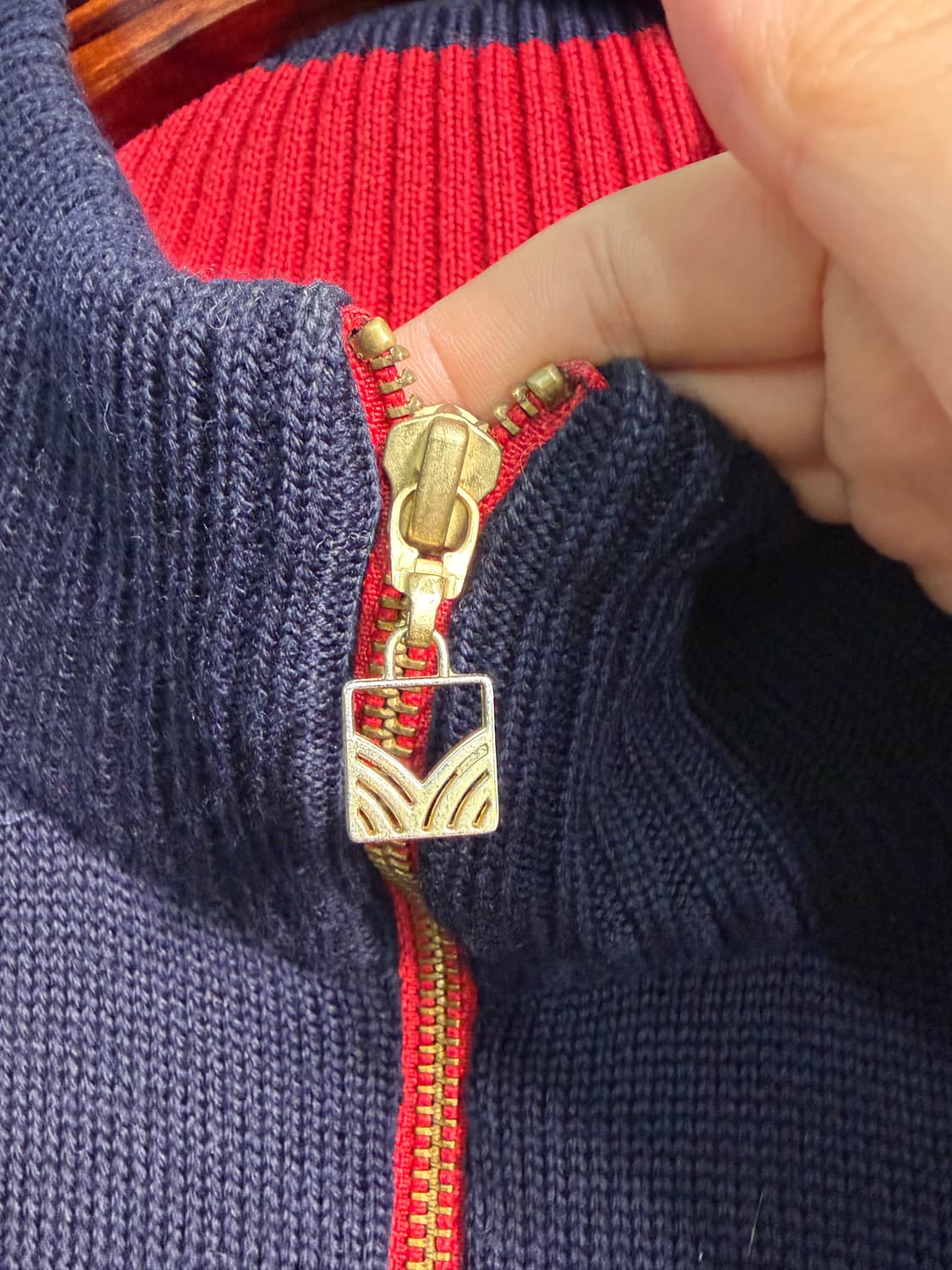 [m] Dale of norway 데일오브노르웨이 울 100% 반집업니트 상품이미지6