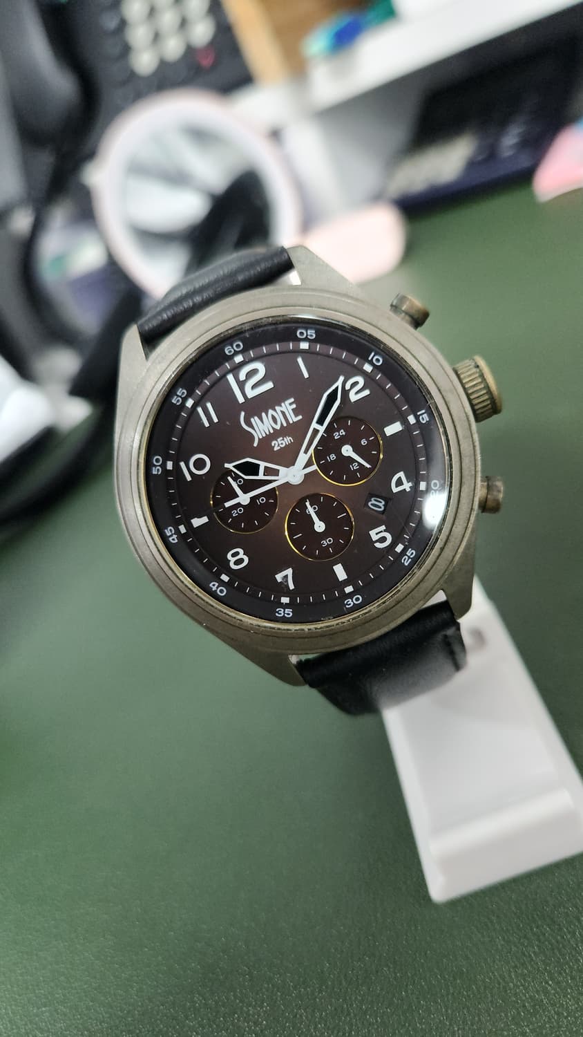 # 파슬 FOSSIL SIMONE 크로노 브라운 빈티지 시계급처/ 레트로 상품이미지5