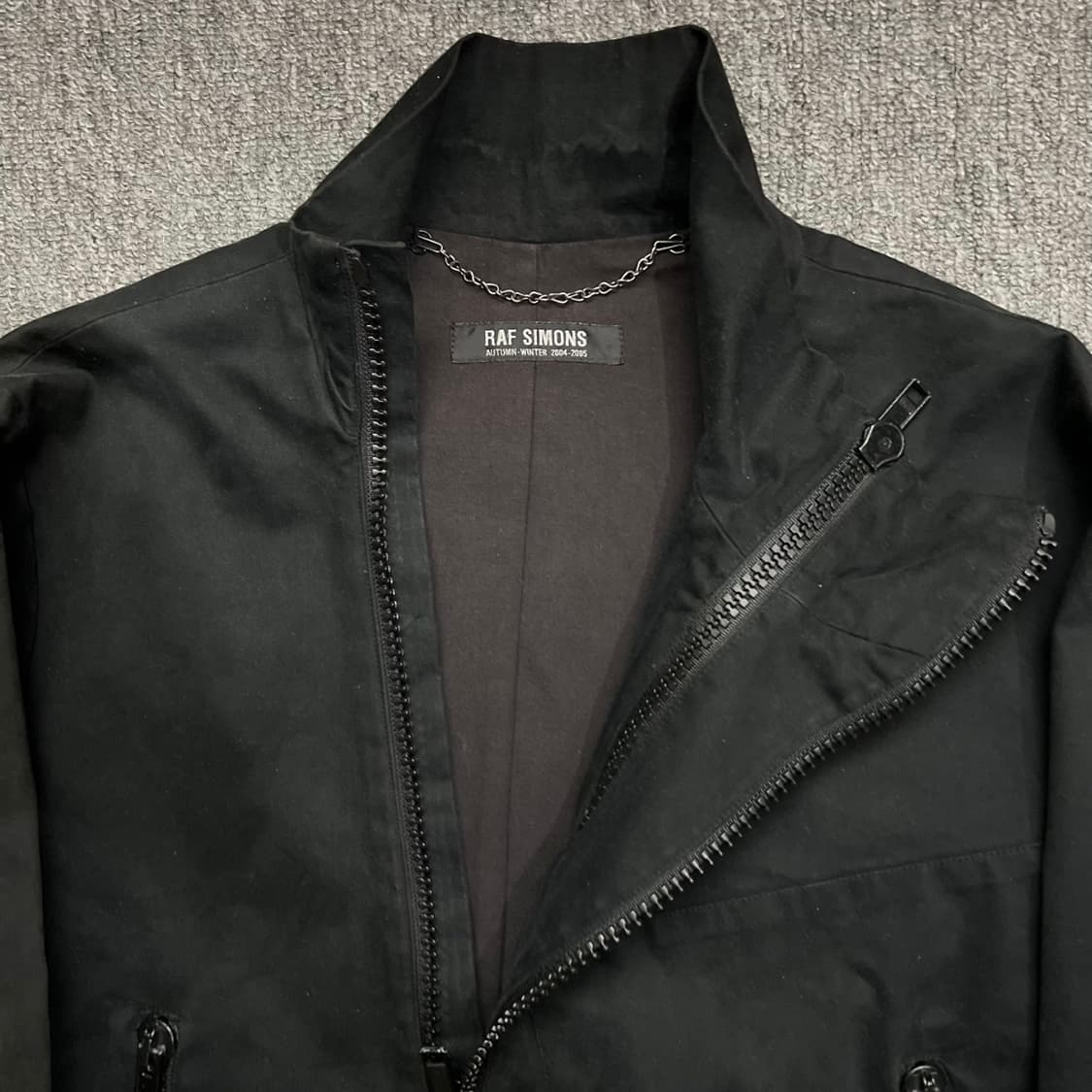 Raf Simons 2004 'Waves' Black Jacket 상품이미지2