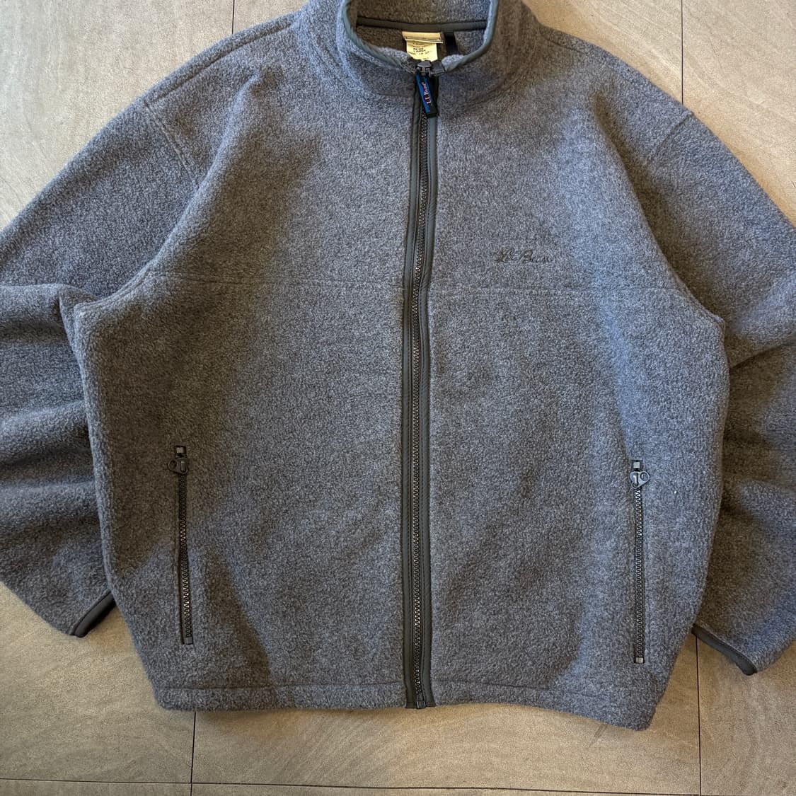 90s L.L.bean 90년대 미국 생산 엘엘빈 그레이 신칠라 플리스  상품이미지4