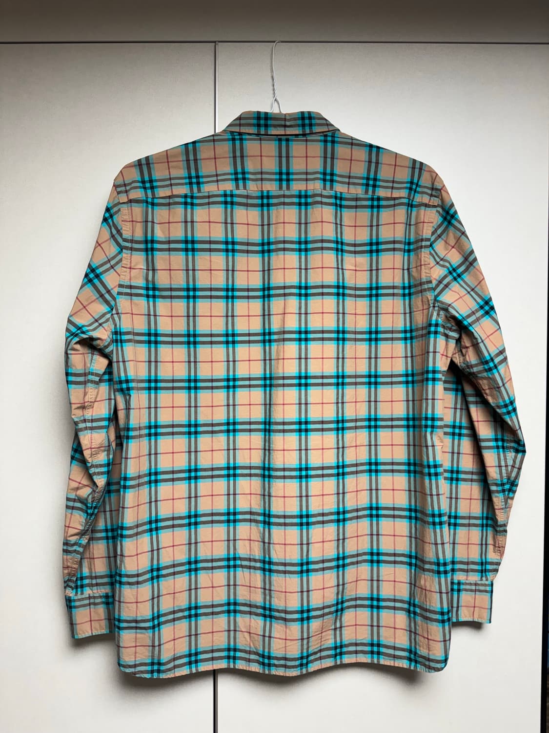 버버리 체크 패턴 셔츠 아쿠아 그린 [XL] burberry shirts 상품이미지2