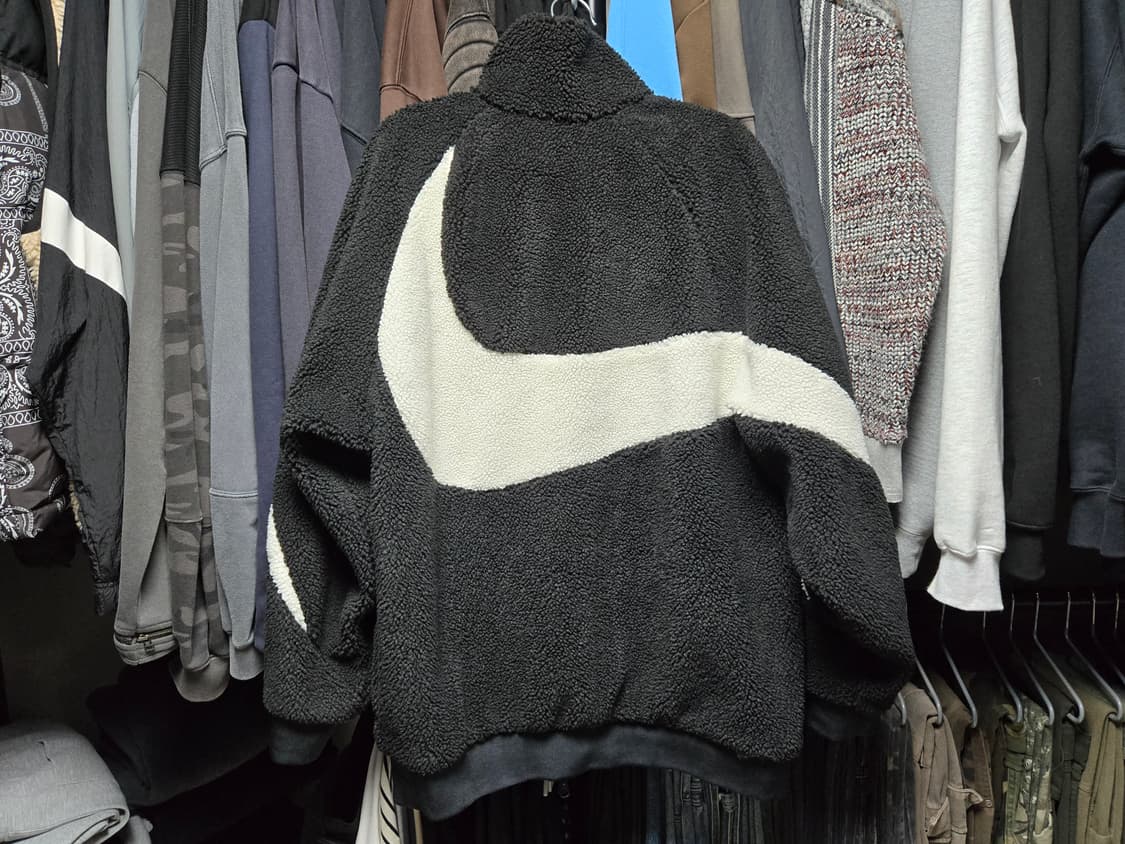 [판매](XL)나이키 빅 스우시 풀 집 자켓 - 블랙 세일 상품이미지2