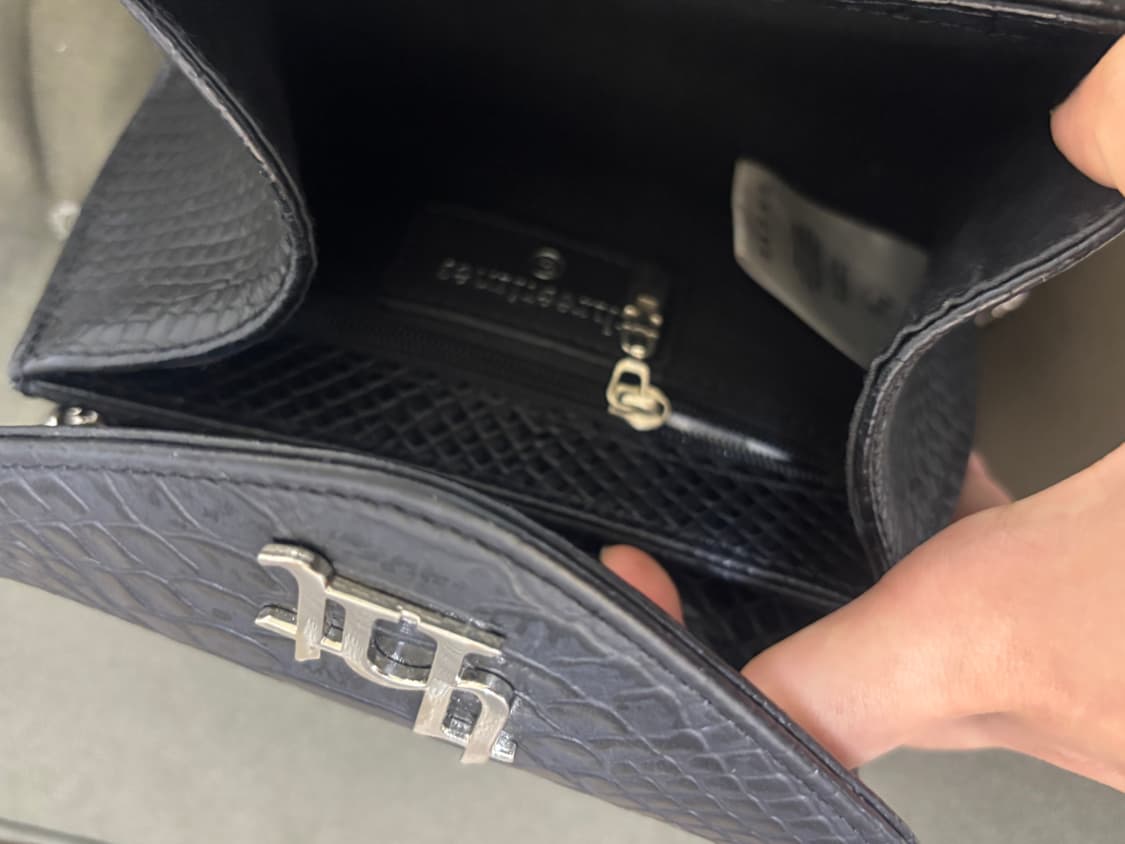 threetimes Mini moon bag black 상품이미지7