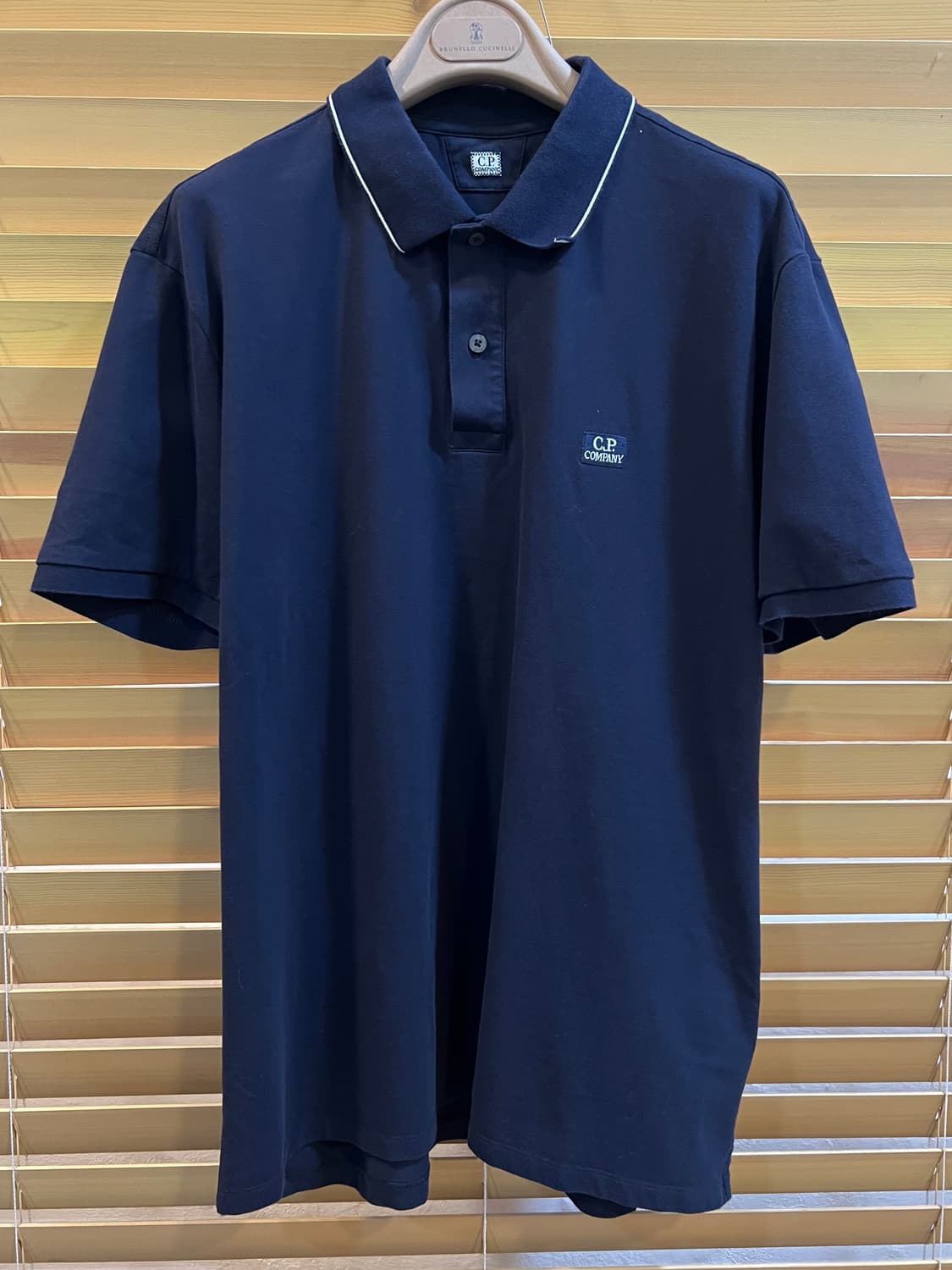 CP컴파니 남성 네이비 PK카라반팔티셔츠 

 상품이미지1
