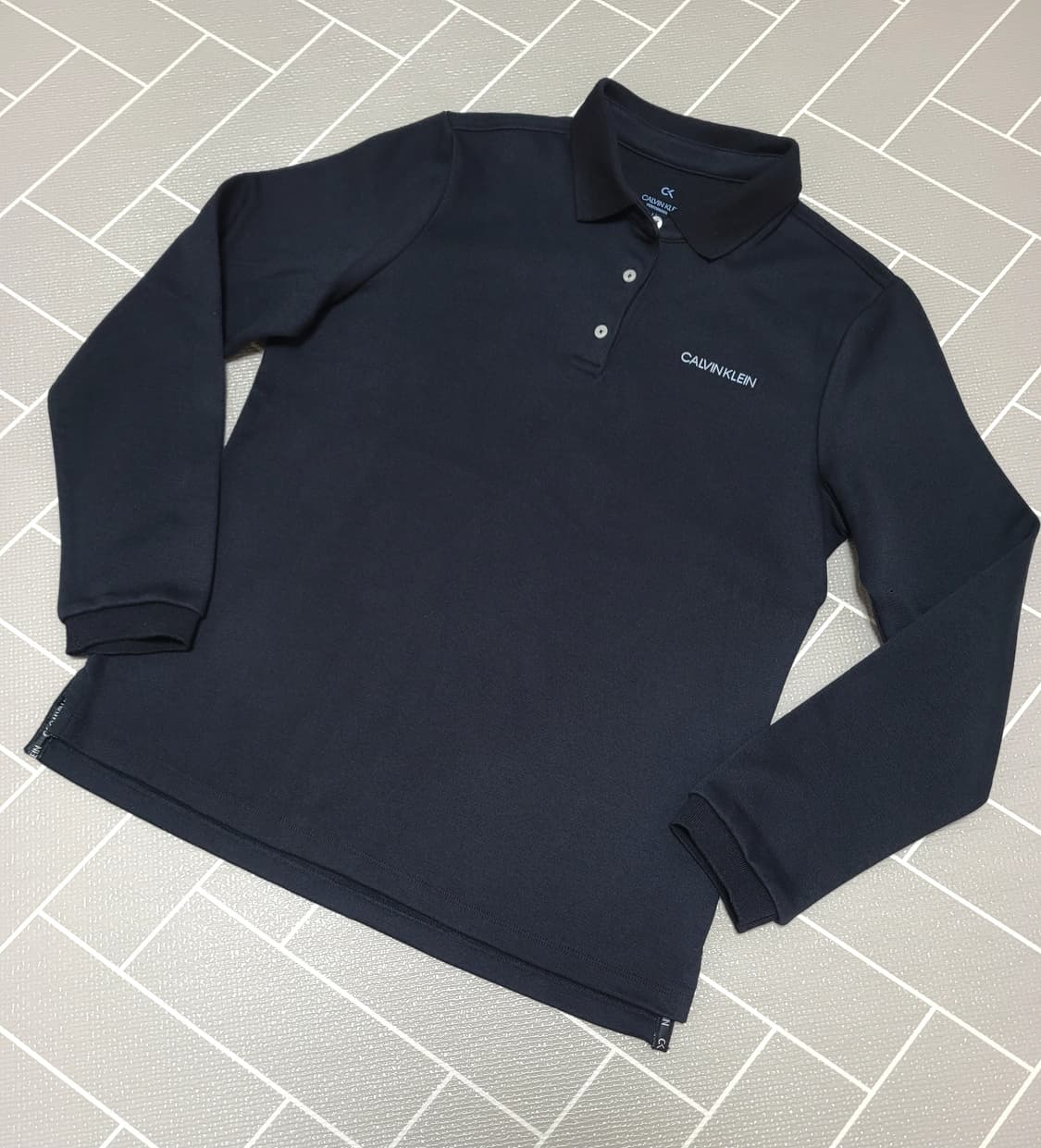 1회착) 캘빈클라인 기모 여성 폴로 카라 긴팔 L 상품이미지1