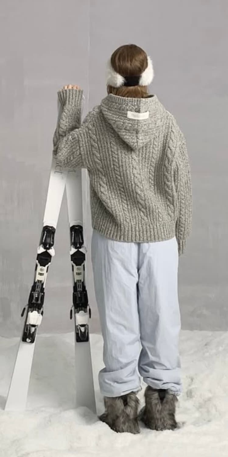 [the Barnnet] 더바넷 케이블 니트 후드 (새상품) 상품이미지7