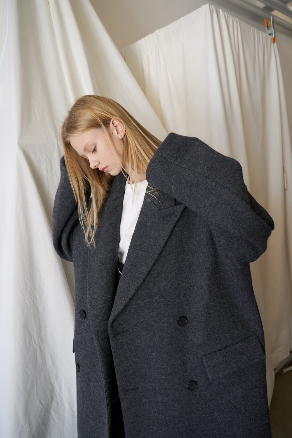 Yiyae 이예 클래식 더블코트 차콜 초판 버전 L 상품이미지2