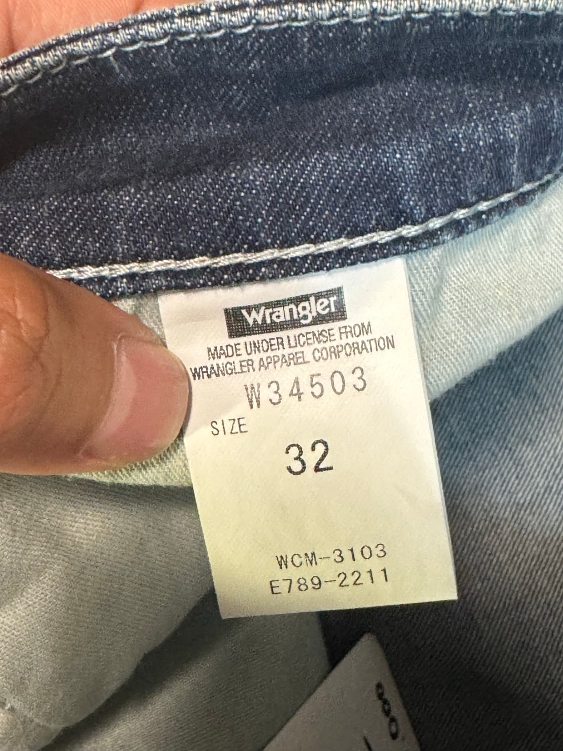 랭글러 wrangler 화이트 스티치 빈티지 워싱 데님 팬츠 32 상품이미지5