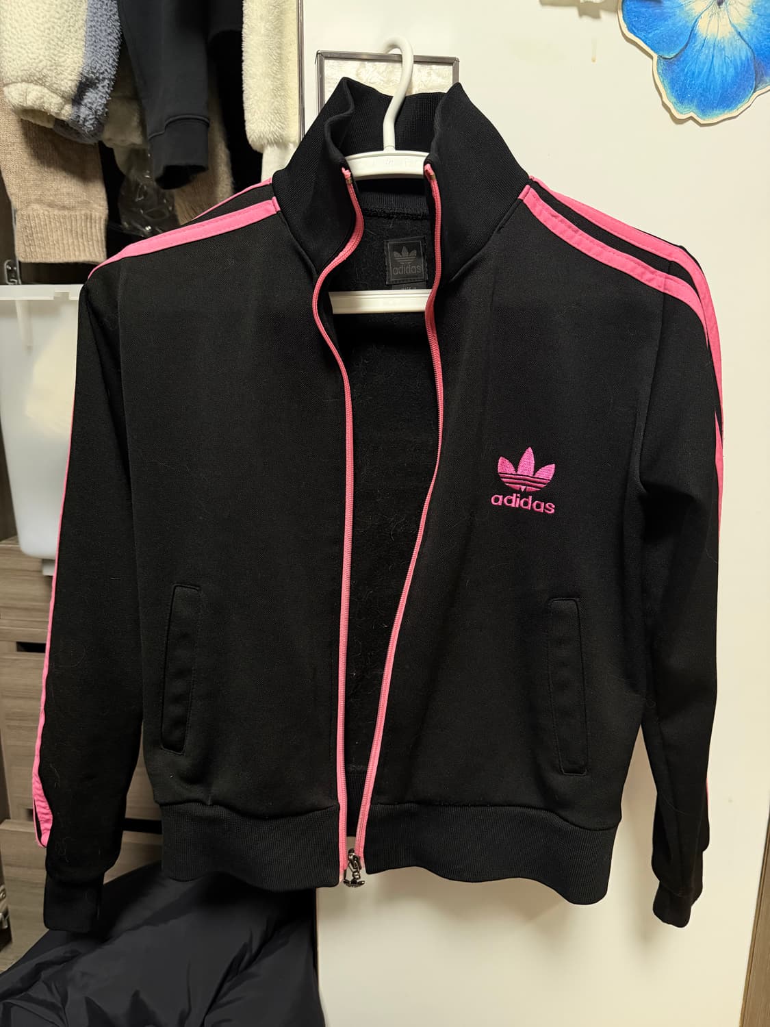 아디다스 핑크블랙 파이어버드져지 상품이미지1