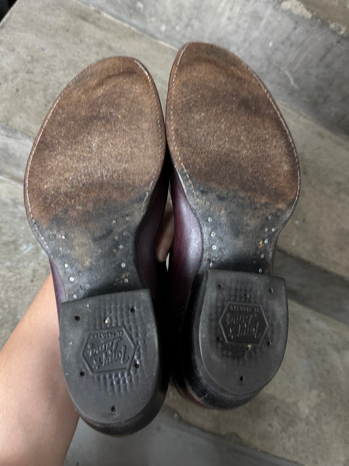00's 토니라마 웨스턴 카우보이 부츠 버건디 상품이미지9