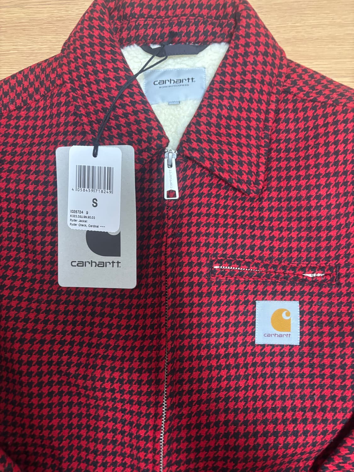 [새상품] 칼하트 WIP 울 자켓 레드  상품이미지3