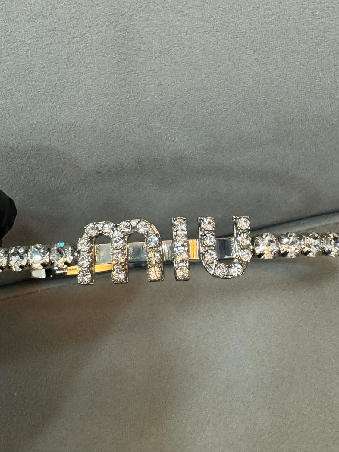 미우미우 크리스탈 헤어 머리띠  상품이미지2