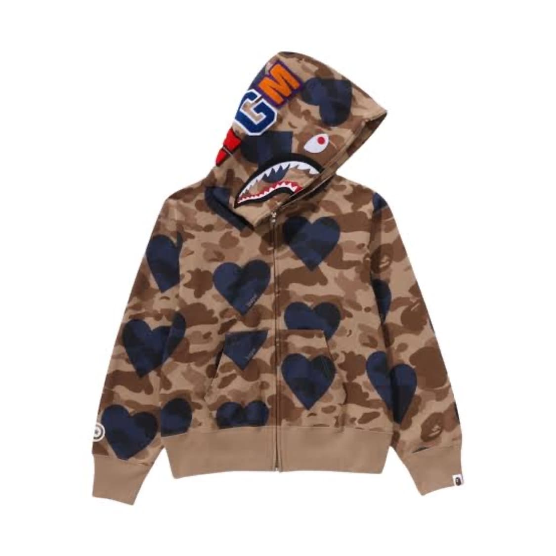 베이프 bape 아이러브베이프 후드집업 상품이미지1