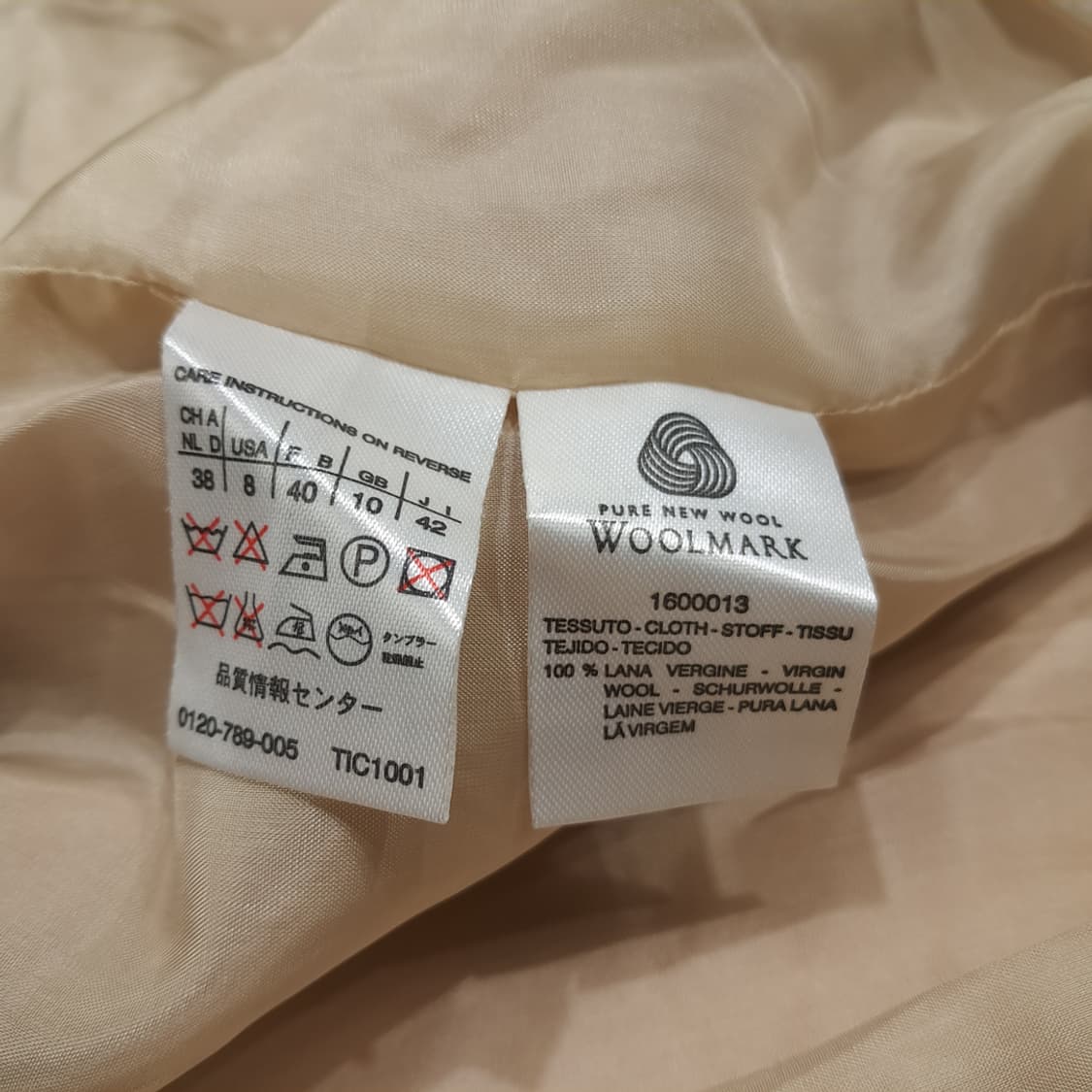 CL168 막스마라 이태리판 버진울 픽스티치 카멜 블레이저 상품이미지6