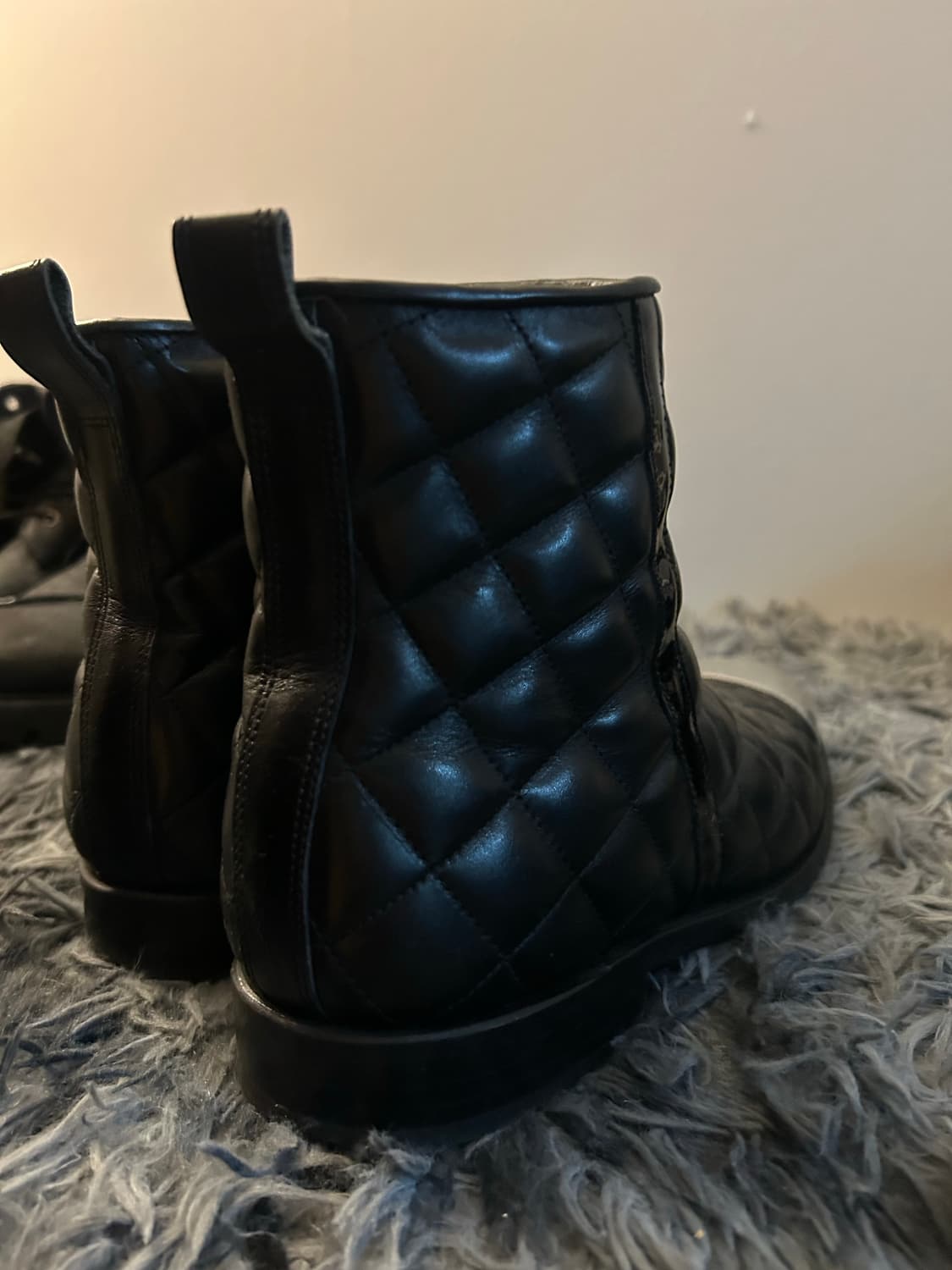 Balmain 2014ss 퀄팅 메탈 실버 부츠 상품이미지3