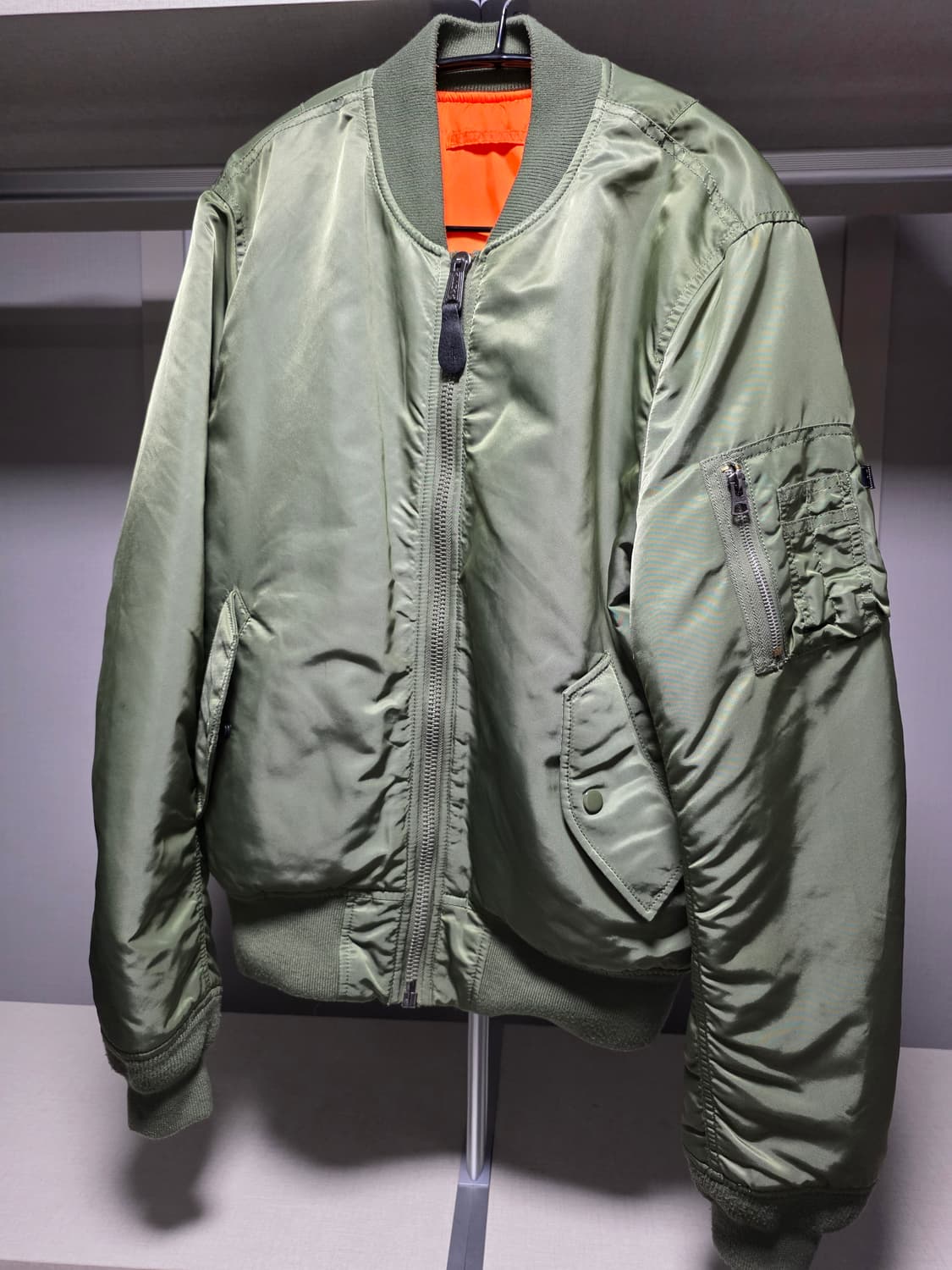 알파인더스트리 MA-1 슬림핏 라지(100사이즈) 상품이미지1