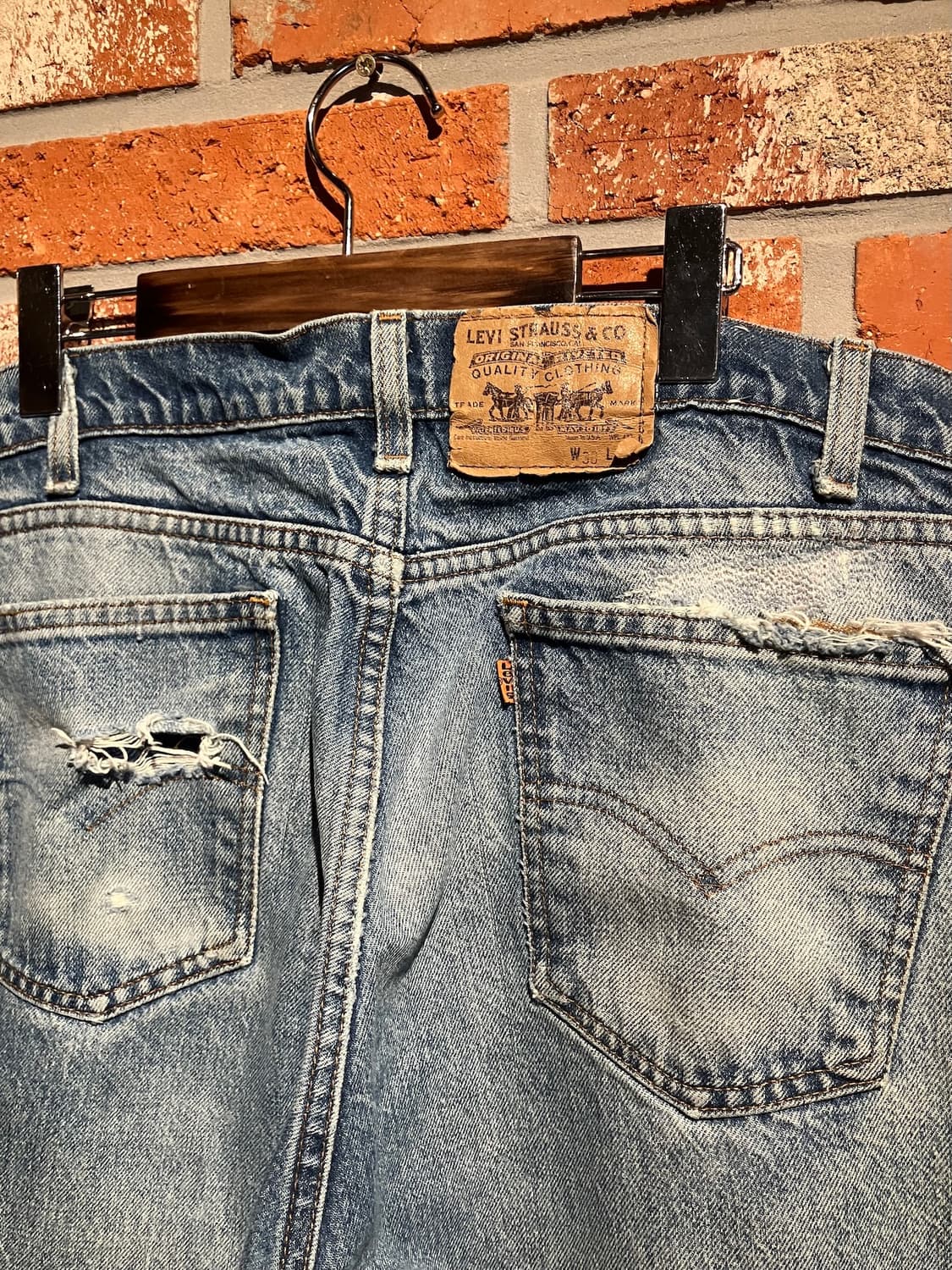 80s USA 빈티지 리바이스 505 데님 팬츠 상품이미지6