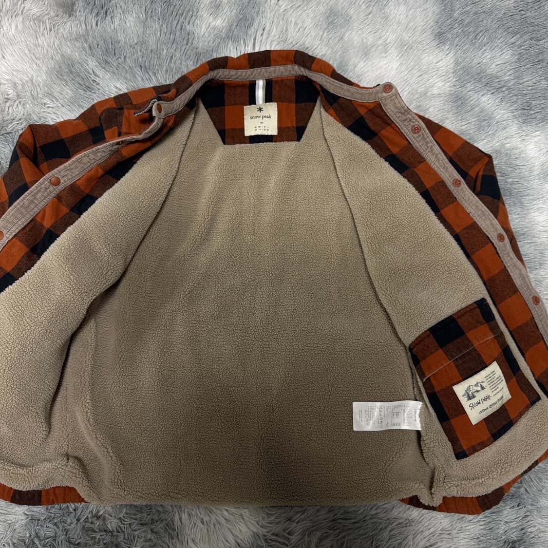 스노우피크 체크 두툼 셔츠자켓 L사이즈 상품이미지3