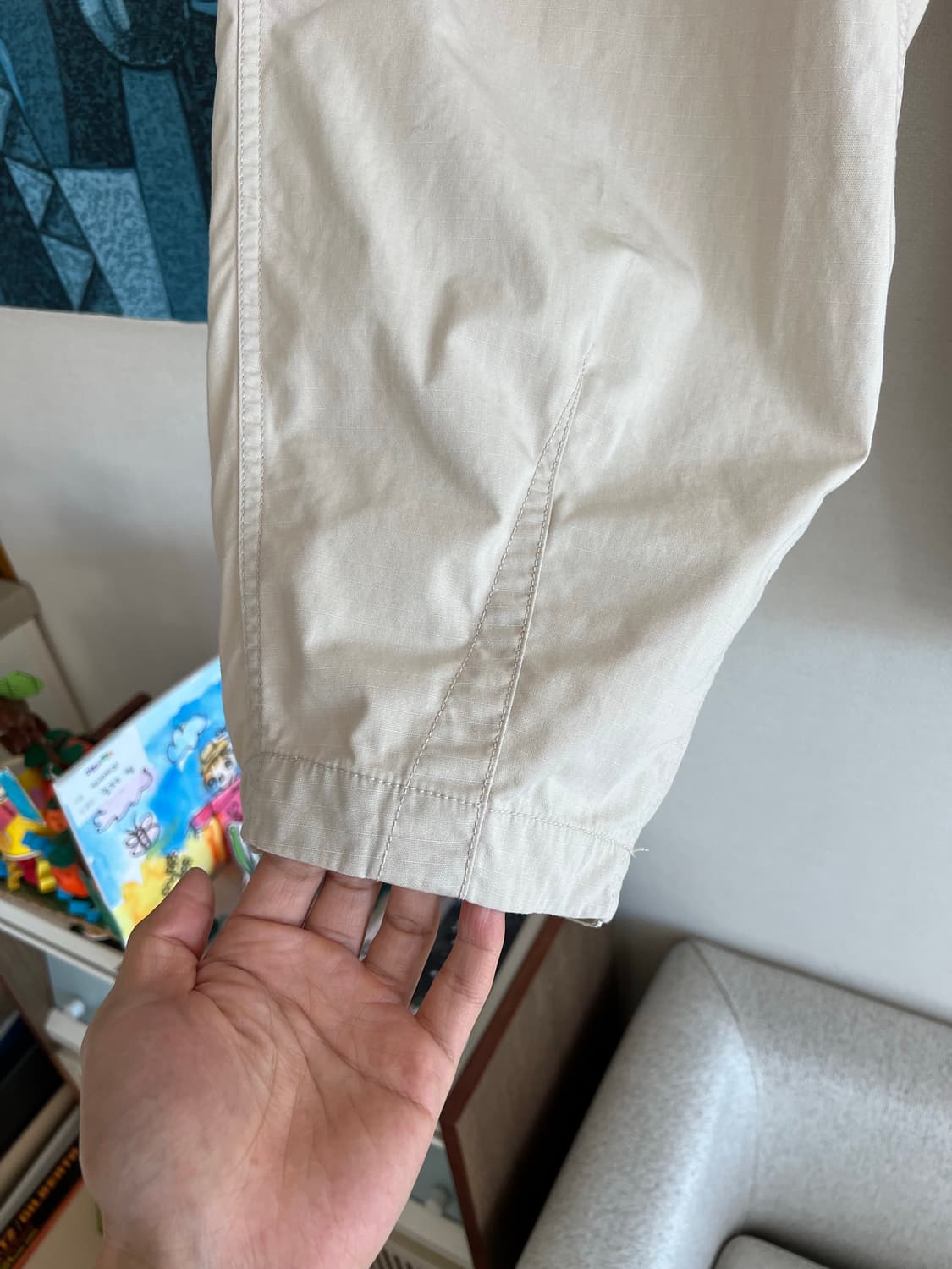 노스페이스 퍼플라벨 립스탑 와이드 크롭 팬츠 34 상품이미지4