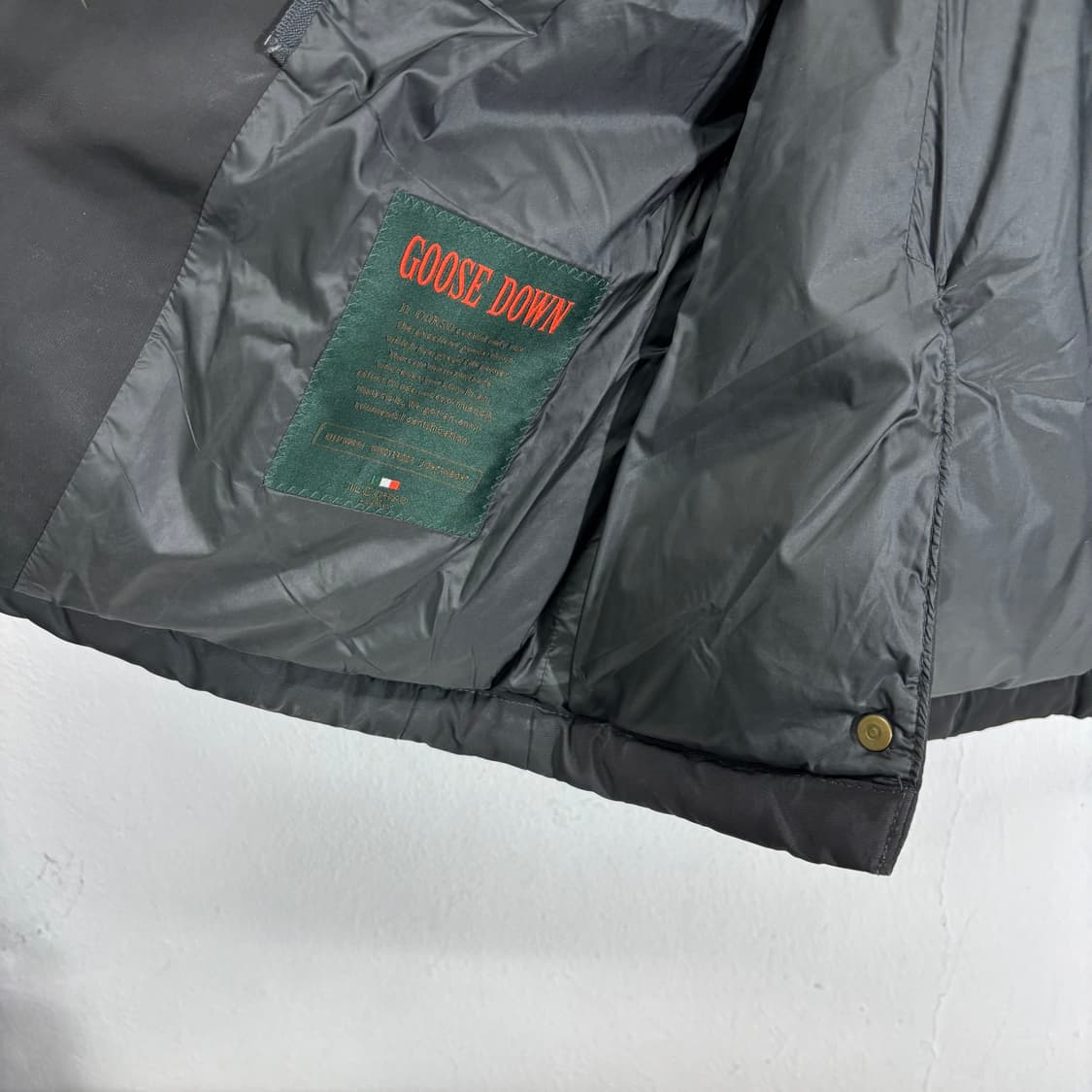 100 일꼬르소 다크그레이 구스다운 점퍼 상품이미지4