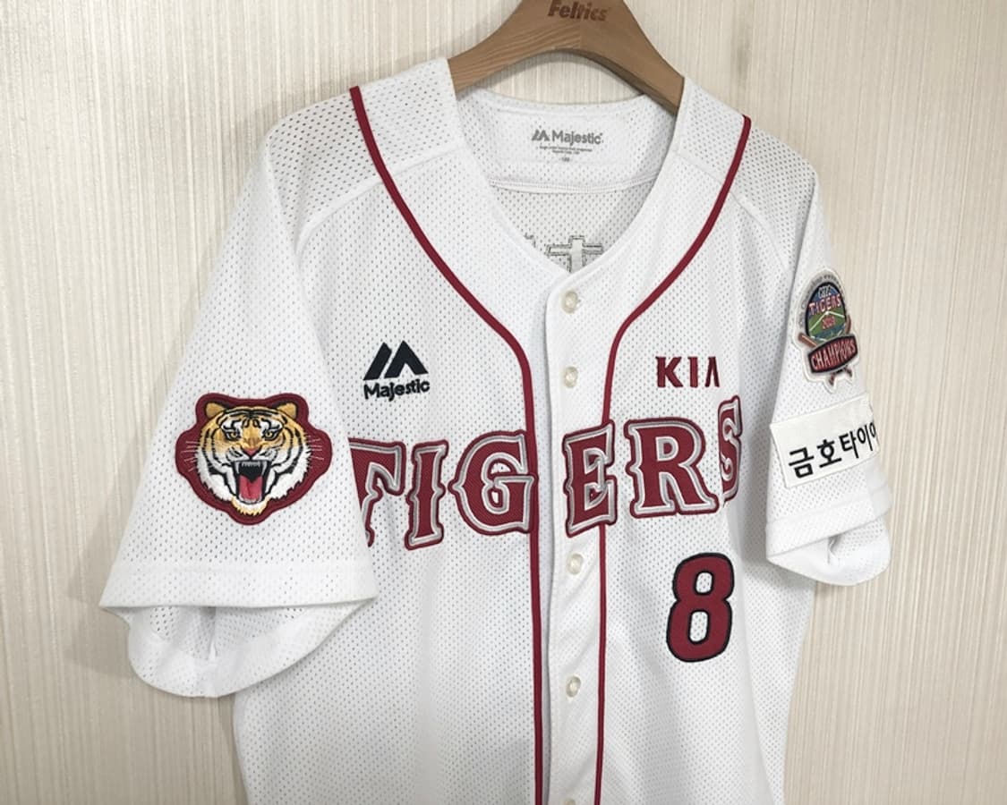 KBO 마제스틱 기아타이거즈 2009 챔피언스져지 100 #8 안치홍 상품이미지5