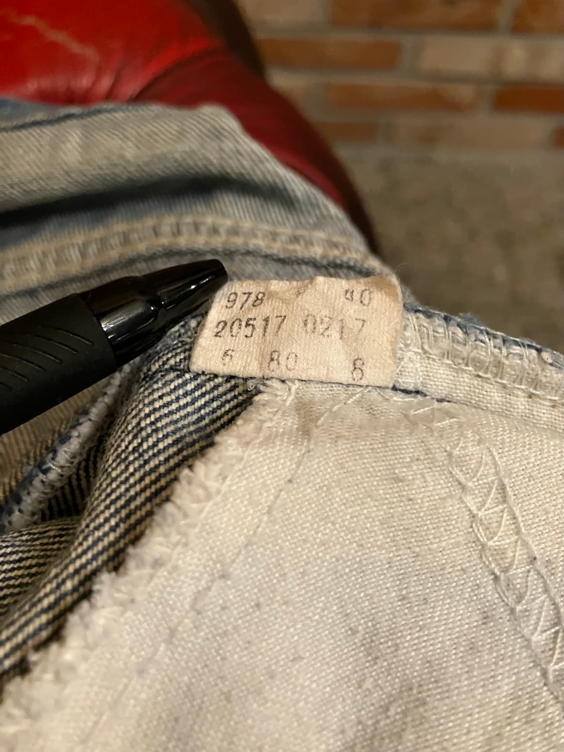 80s USA 빈티지 리바이스 517 오렌지탭 부츠컷 데님 팬츠 상품이미지10